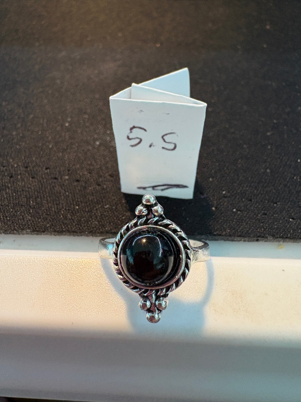 Sterling Silver Black Onyx Ring - Classic Oval Statement